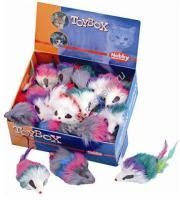 NOBBY 7,5 см 36 шт дисплей мышка для кошек с перьями