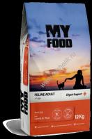 Myfood Feline Adult Multi-Cat with Lamb & Rice 12 кг сухой корм для кошек с ягненком и рисом