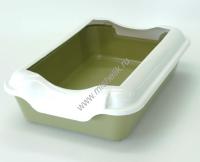 HOMECAT Бюджет 37х27х11,5 см туалет для кошек с бортиком желтый