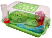 ZOOexpress 40х27х18 см террариум средний с комплектацией с пластмассовой дверкой 