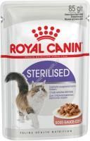 ROYAL CANIN STERILISED 85 г пауч влажный корм мелкие кусочки в соусе для стерилизованных кошек 