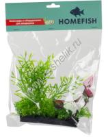 HOMEFISH 14 см Риччия и людвигия растение для аквариума пластиковое с грузом