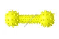 HOMEPET TPR 14 см игрушка для собак гантель с шипами и колокольчиком