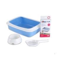Savic Набор д/котят Starter Kit голубой (туалет IRIZ 42 см, пакеты,совок, миска) S2002
