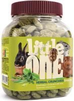 LITTLE ONE 100 г банка лакомство для грызунов травяные подушечки 