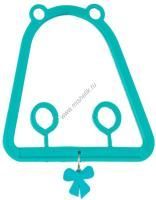 HOMEPET 9,5 см х 9,5 см качели для птиц с подвесом бирюзовые 