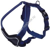 NOBBY CLASSIC PRENO COMFORT грудь 60-75 см ширина 30 мм шлейка для собак нейлон синяя 