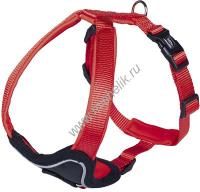 NOBBY CLASSIC PRENO COMFORT грудь 70-90 см ширина 35 мм шлейка для собак нейлон красная 