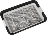 ДАРЭЛЛ ZooM 24х33х5 см туалет для кошек малый с сеткой, чёрный 