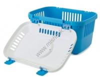 SAVIC DISCOVERY 1 48,5х33х31,5 см переноска пластиковая бело-голубая