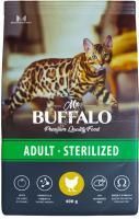 MR.BUFFALO STERILIZED  400 г сухой корм для кошек курица 