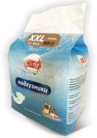 CLINY 6 шт ХXL 25-40 кг подгузники для животных 