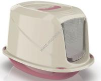GEORPLAST GALAXY DELUXE туалет для кошек закрытый розовый 