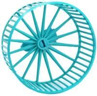HOMEPET D 9 см колесо для грызунов без подставки пластиковое бирюзовое 