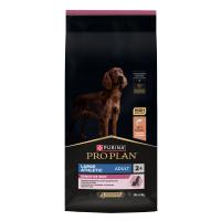 PRO PLAN 14 кг сухой корм для взрослых собак крупных пород с атлетическим телосложением с чувствительной кожей, с высоким содержанием лосося