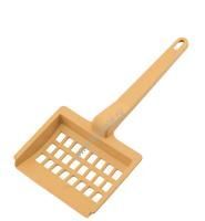 ДАРЭЛЛ ЭЙМЕР 12,5х27х2 см совок для кошачьего туалета с крупными ячейками, бежевый 