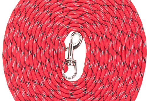 Поводок троссовый для щенков Junior, 4 м/ф 4 мм, красный