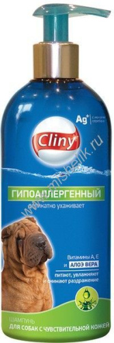 CLINY 300 мл гипоаллергенный шампунь для собак 