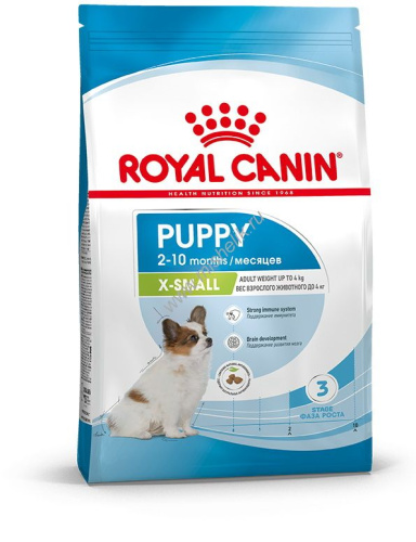 ROYAL CANIN X-SMALL PUPPY 500 г сухой корм для щенков миниатюрных размеров от 2 до 10 месяцев 