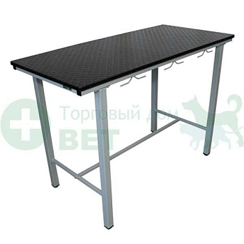 ТД ВЕТ Стол ветеринарный СВУ-3.04, 1300х600х900h, каркас серый