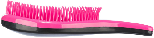 Щетка мягкая, пластик, 19см, розовый/черный