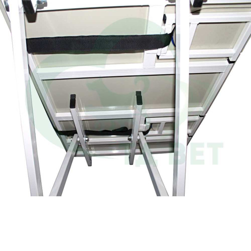 ТД ВЕТ Стол для УЗИ с откидными дверцами VETBOT-75 стол-ца пластик, эл/прив., 1320x720x(280-1090)h мм (коврик-накладка ) (каркас сер., пульт ручной)