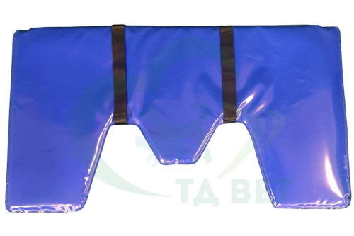 ТД ВЕТ Коврик - накладка ПВХ (угловатые вырезы) для ветеринарных столов для ЭХО и УЗИ 1320x720x30h мм