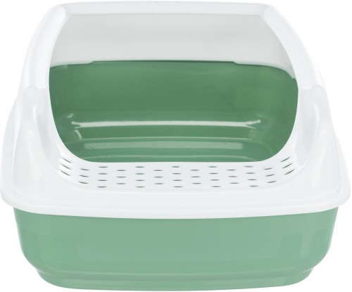 Туалет Delio с бортиком, 35 х 20 х 48 см, серый/белый