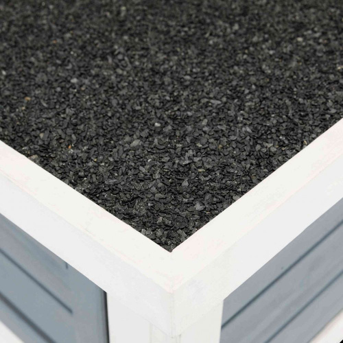 Домик для мелких животных, 70 х 43 х 45 см, серый/белый