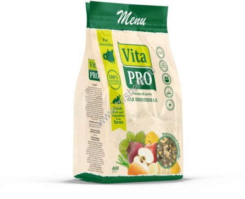VITA PRO 400 г основной корм для шиншилл 