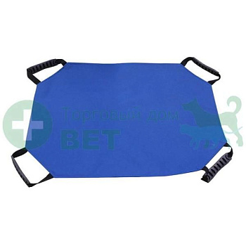 Носилки ТД ВЕТ, ветеринарные, мягкие, синие, для кошек и собак, 525x750мм