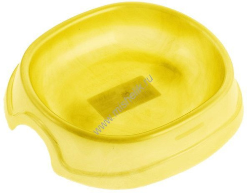 HOMECAT Atlantis 13,5 см х 12,5см х 3 см миска 200 мл желтый перламутр