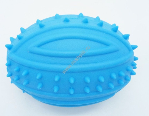 HOMEPET TPR 8,9 см игрушка для собак мяч регби с шипами с пищалкой