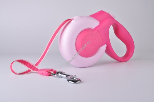 FIDA MARSMINI 3 м до 12 кг рулетка для собак мелких пород лента розовая