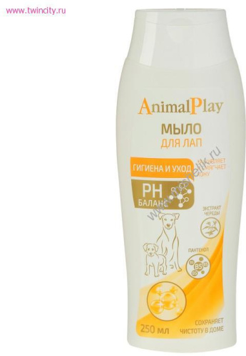 ANIMAL PLAY 250 мл мыло для лап с D-пантенолом и экстратом череды 1х12
