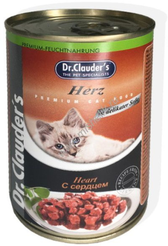 Dr.Clauder`s 415 г консервы для кошек сердце 
