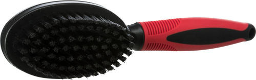 Щетка двусторонняя, пластик/нейлоновая и металлическая щетина, 5 x 12 см