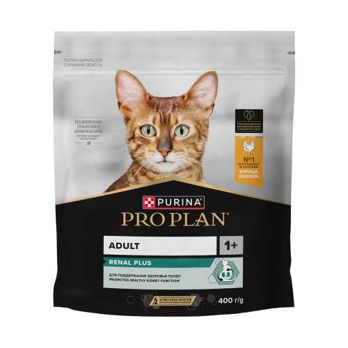 PRO PLAN 400 г сухой корм для взрослых кошек, с высоким содержанием курицы 