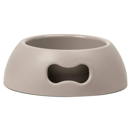 Миска United Pets "Pappy-Medium", для собак, полипропилен, цвет серый, 1 л