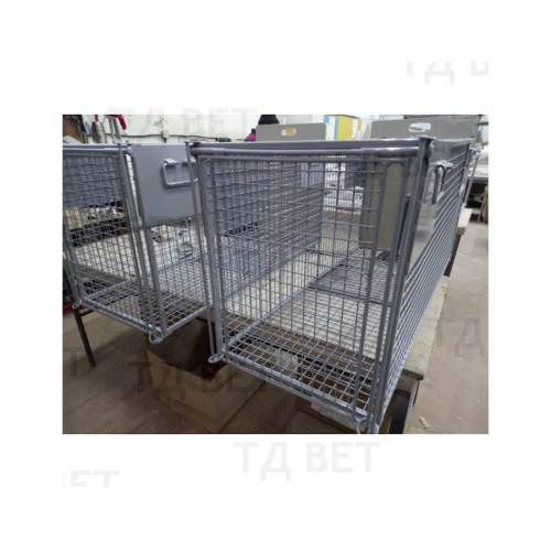 ТД ВЕТ Клетка-ловушка для собак КЛ-9 1300х500х600(700)h мм (каркас серый) разборная
