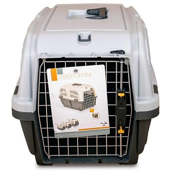 MPS переноска SKUDO 1  48х31,5х31h см с металлической дверцей с замком серая