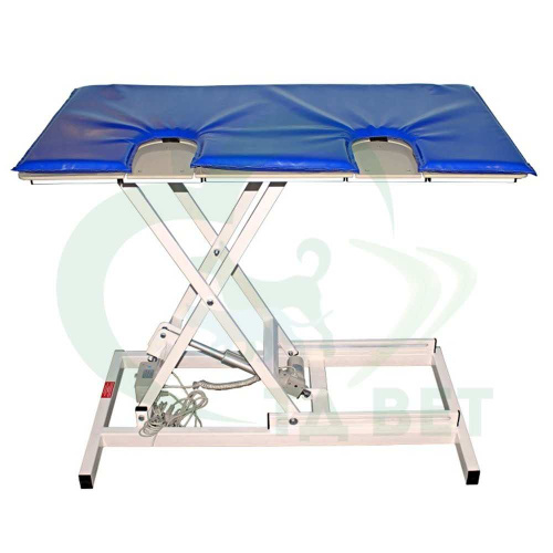 ТД ВЕТ Стол для УЗИ с откидными дверцами VETBOT-75 стол-ца пластик, эл/прив., 1320x720x(280-1090)h мм (коврик-накладка ) (каркас сер., пульт ручной)