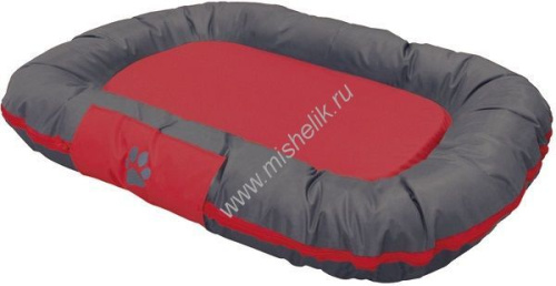 NOBBY RENO 103 см х 76 см х 11 см лежак мягкий серый красный 