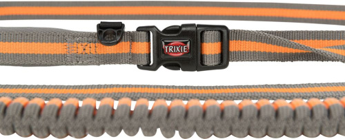 Поводок для пробежки, 1.33–1.80 м/20 мм, серый/оранжевый