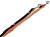 NOBBY CLASSIC PRENO длина 120 см ширина 25-35 мм поводок для собак нейлон оранжевый серый 1х42
