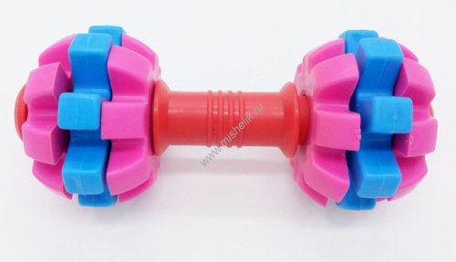 HOMEPET DENTAL 15,5 см игрушка для собак гантель TPR