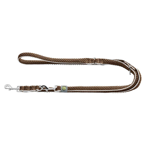 Hunter поводок-перестежка для собак Hilo 15 / 200 нейлон коричневый