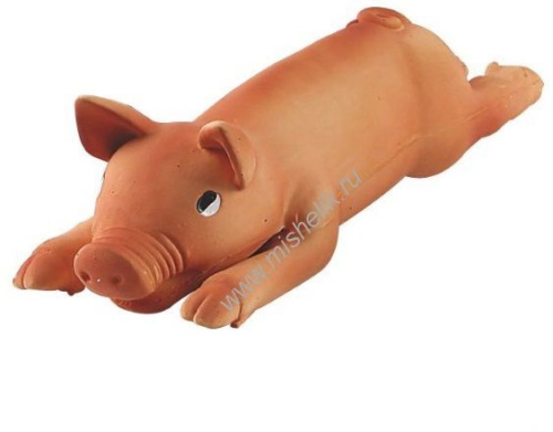 HOMEPET 24 см игрушка для собак поросенок с пищалкой латекс