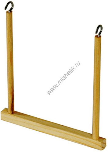 HOMEPET 13 см х 0,8 см х h 16 см качели для птиц деревянные