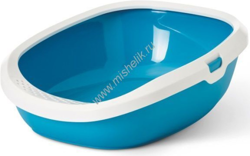 SAVIC GIZMO 52 см туалет для кошек с бортом голубой 